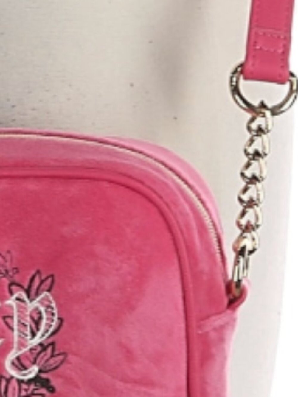 Juicy Couture Pink Flash "Heritage" Crossbody Bag NWT - Picture 7 of 9
